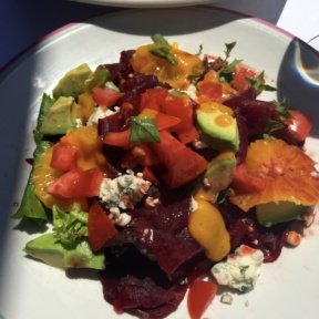 Gluten-free grapefruit salad from Gigino at Wagner Park